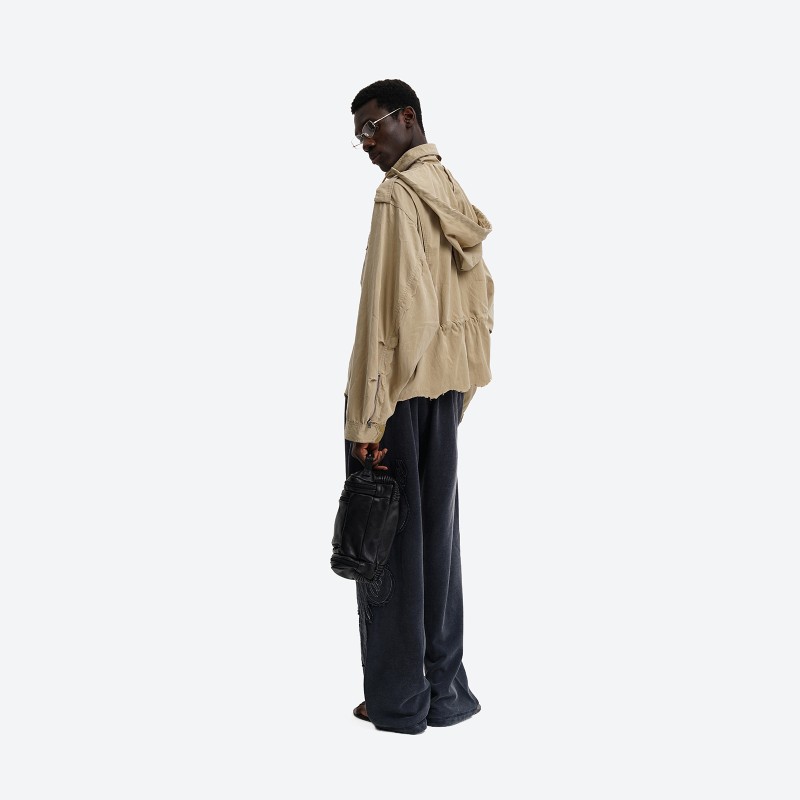Drawstring Cargo Jacket